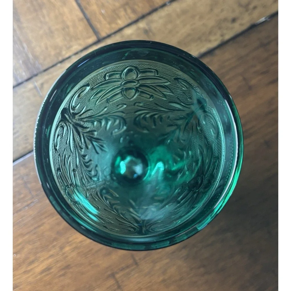 Tiara Sandwich Spruce Green Collection Iced Tea Glass